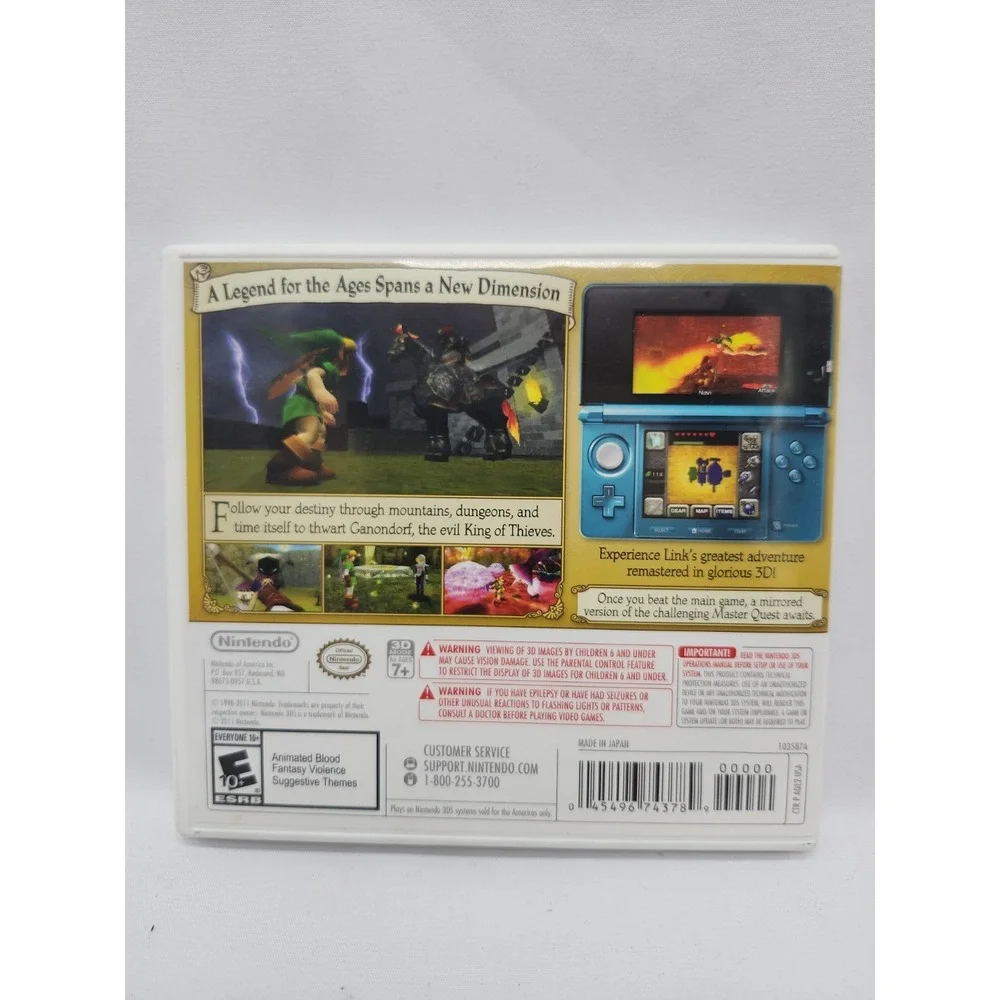 *CASE ONLY* The Legend of Zelda: Ocarina of Time 3D Nintendo Selects Edition 3DS
